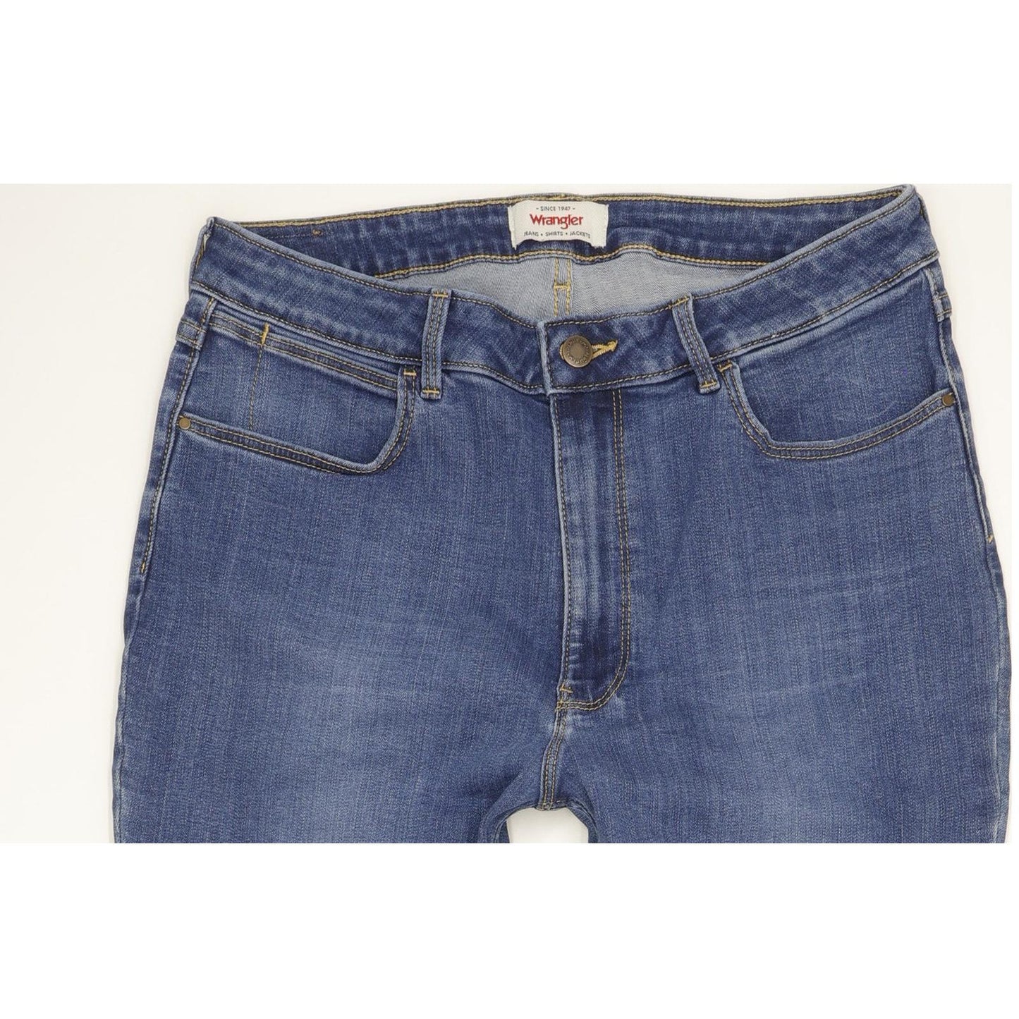 Wrangler Blue Straight Regular Jeans High Waisted W30 L31