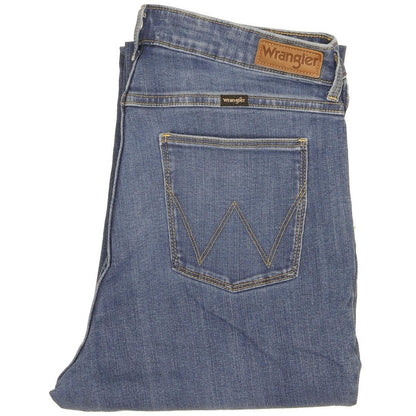 Wrangler Blue Straight Regular Jeans High Waisted W30 L31