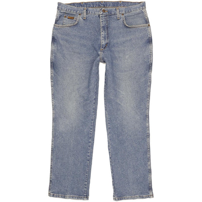 Wrangler Texas Men Blue Straight Regular Stretch Jeans W39 L30