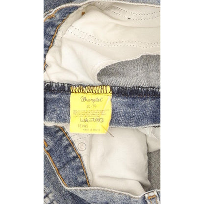 Wrangler Texas Men Blue Straight Regular Stretch Jeans W39 L30