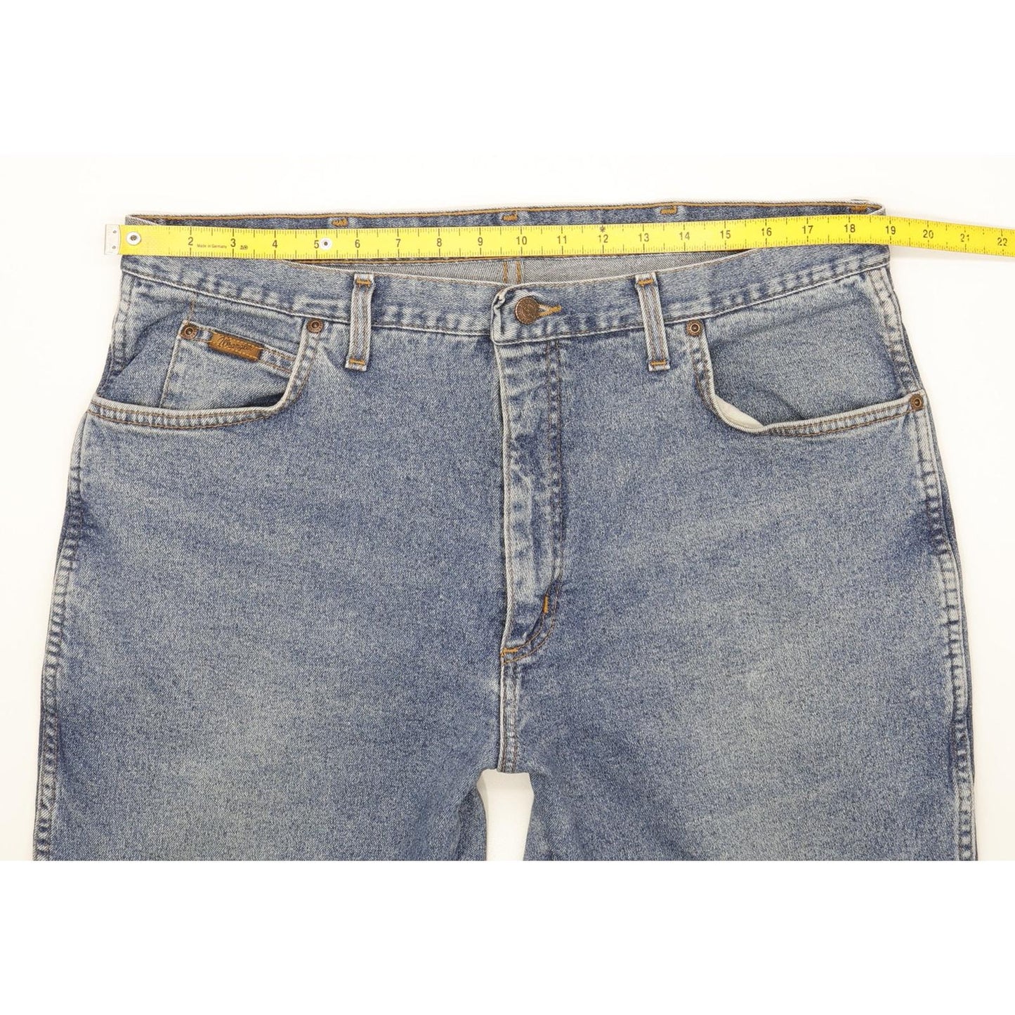 Wrangler Texas Men Blue Straight Regular Stretch Jeans W39 L30