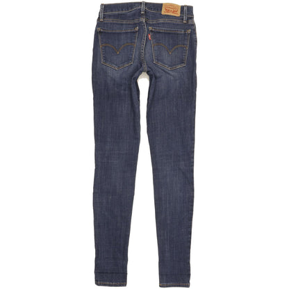 Levi's 710 Super Women Blue Skinny Slim Stretch Jeans W26 L32