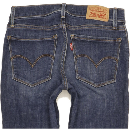 Levi's 710 Super Women Blue Skinny Slim Stretch Jeans W26 L32