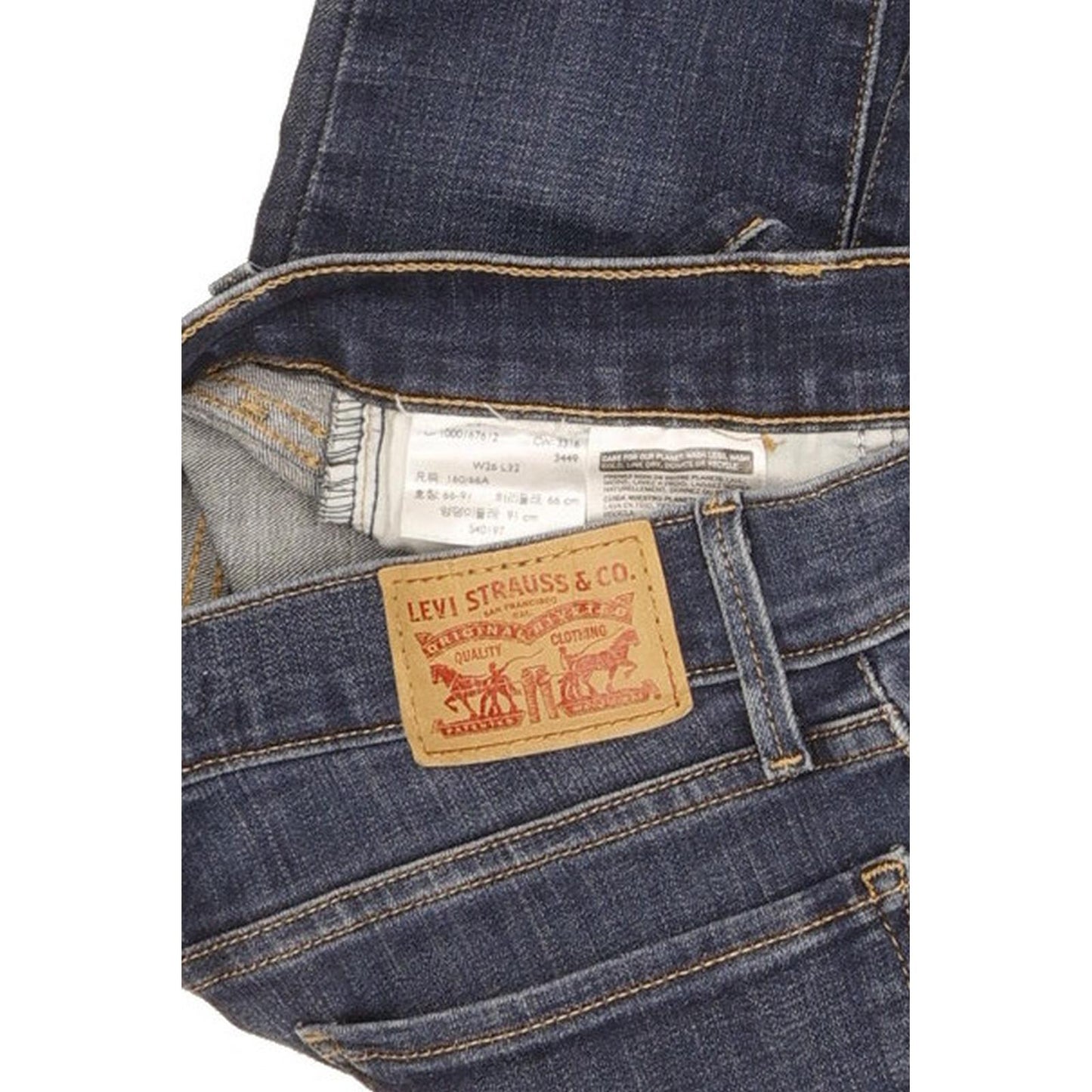 Levi's 710 Super Women Blue Skinny Slim Stretch Jeans W26 L32