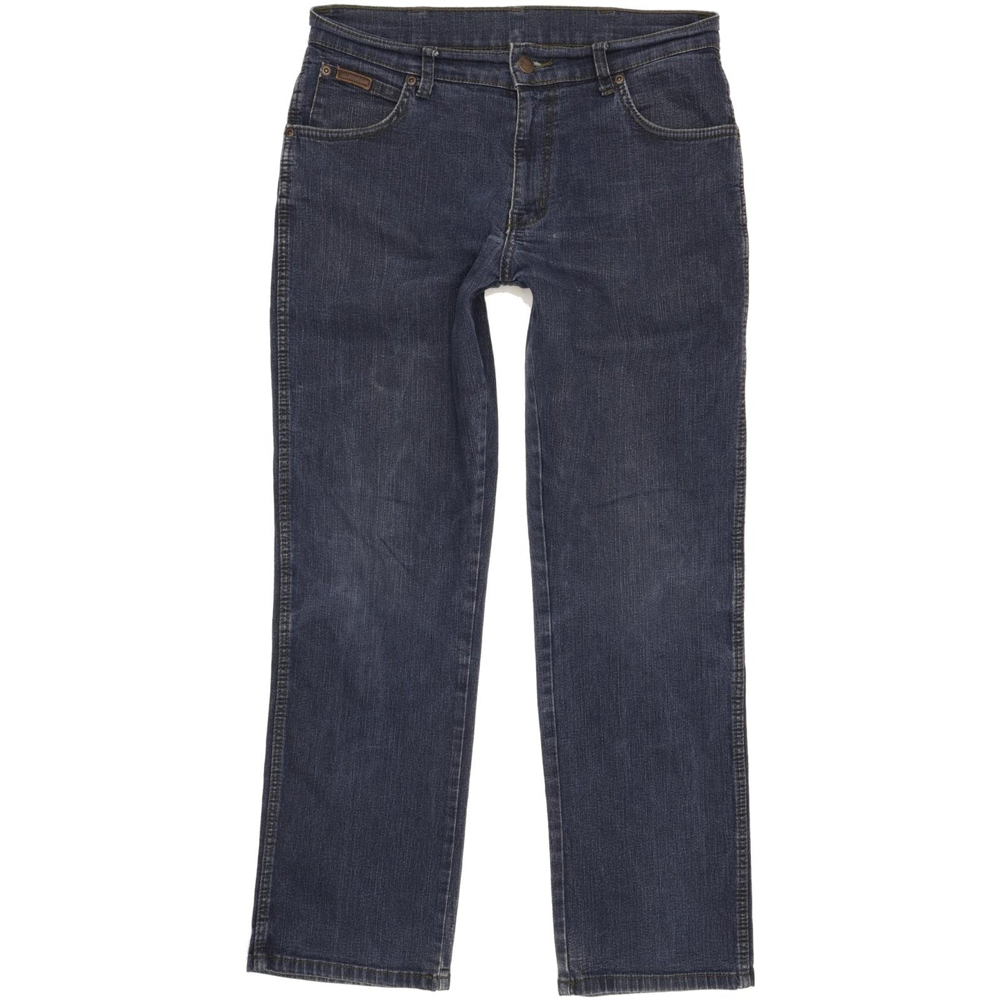 Wrangler Texas Men Blue Straight Regular Stretch Jeans W32 L30