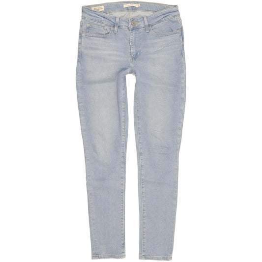 Levi's 711 Women Blue Skinny Slim Stretch Jeans W27 L28