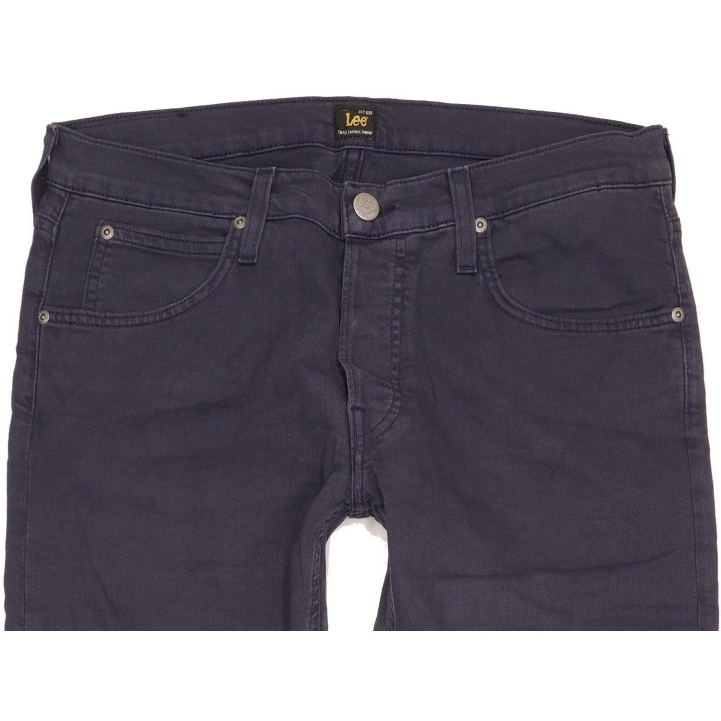 Lee Daren Men Navy Straight Slim Stretch Jeans W31 L34