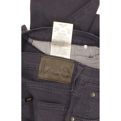 Lee Daren Men Navy Straight Slim Stretch Jeans W31 L34