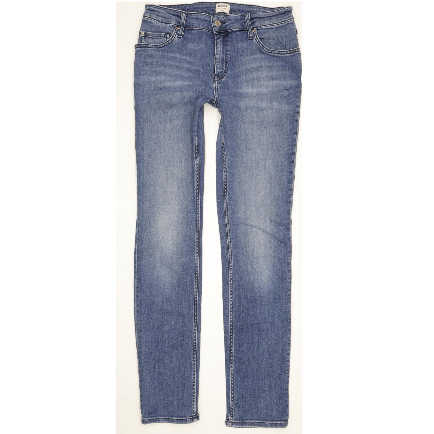 Mustang Sissy Women Blue Straight Slim Stretch Jeans W30 L33