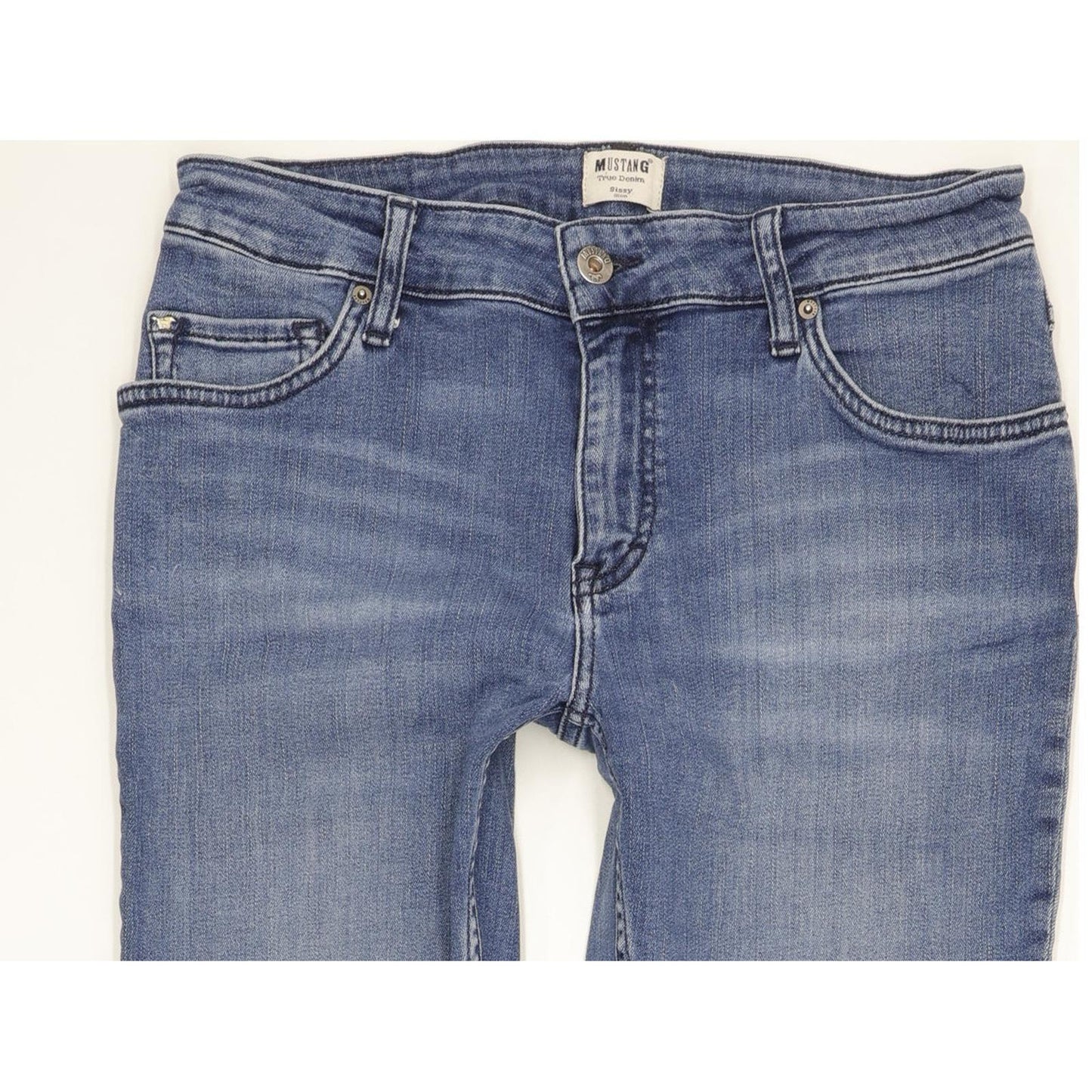 Mustang Sissy Women Blue Straight Slim Stretch Jeans W30 L33