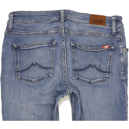 Mustang Sissy Women Blue Straight Slim Stretch Jeans W30 L33