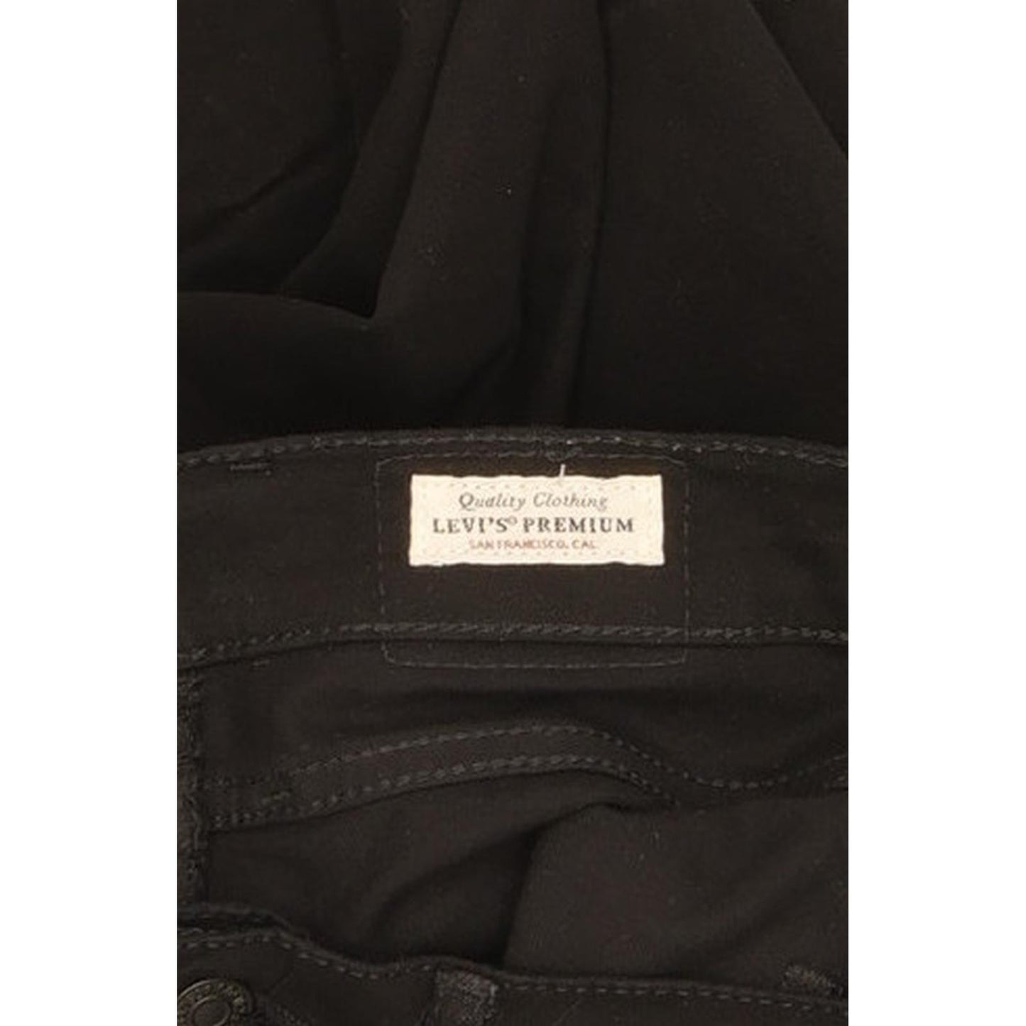 Levi's 724 Women Black Straight Slim Stretch Jeans W26 L30