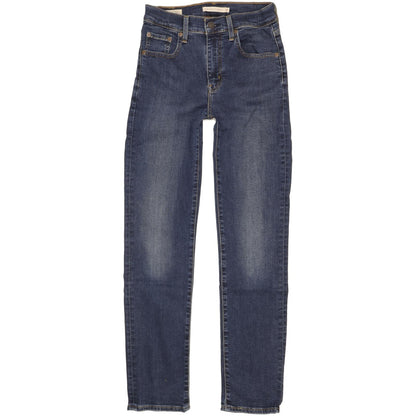 Levi's 724 Women Blue Skinny Slim Stretch Jeans W26 L30