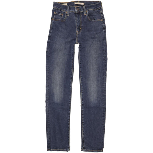 Levi's 724 Women Blue Skinny Slim Stretch Jeans W26 L30