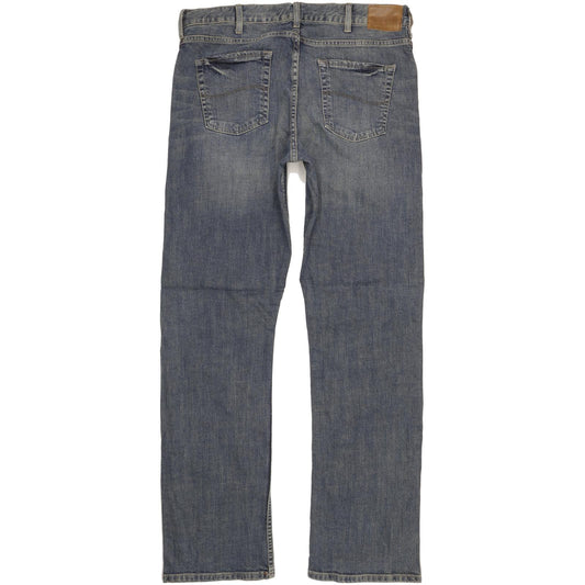 Lee Men Blue Straight Relaxed Stretch Jeans W36 L34