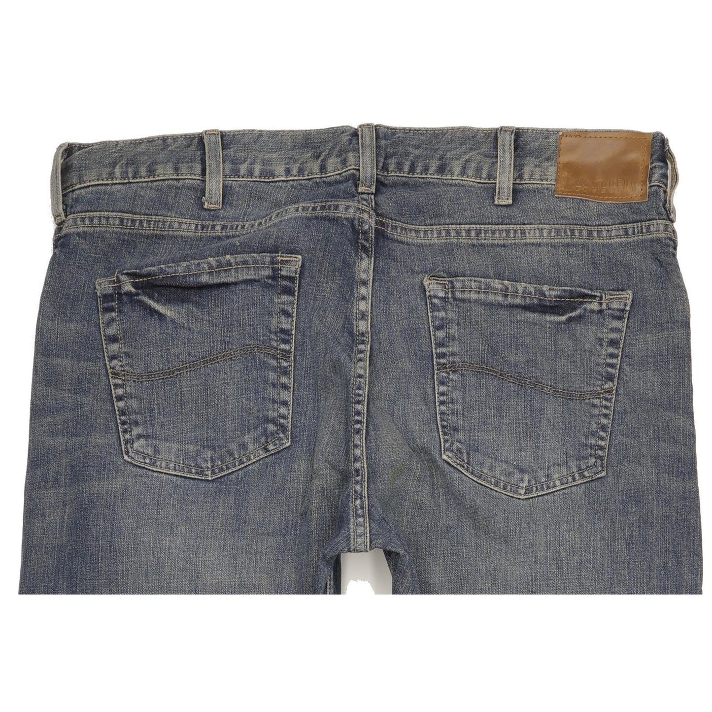 Lee Men Blue Straight Relaxed Stretch Jeans W36 L34