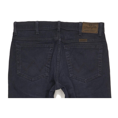 Wrangler Durable Quality Men Navy Straight Regular Stretch Jeans W33 L27