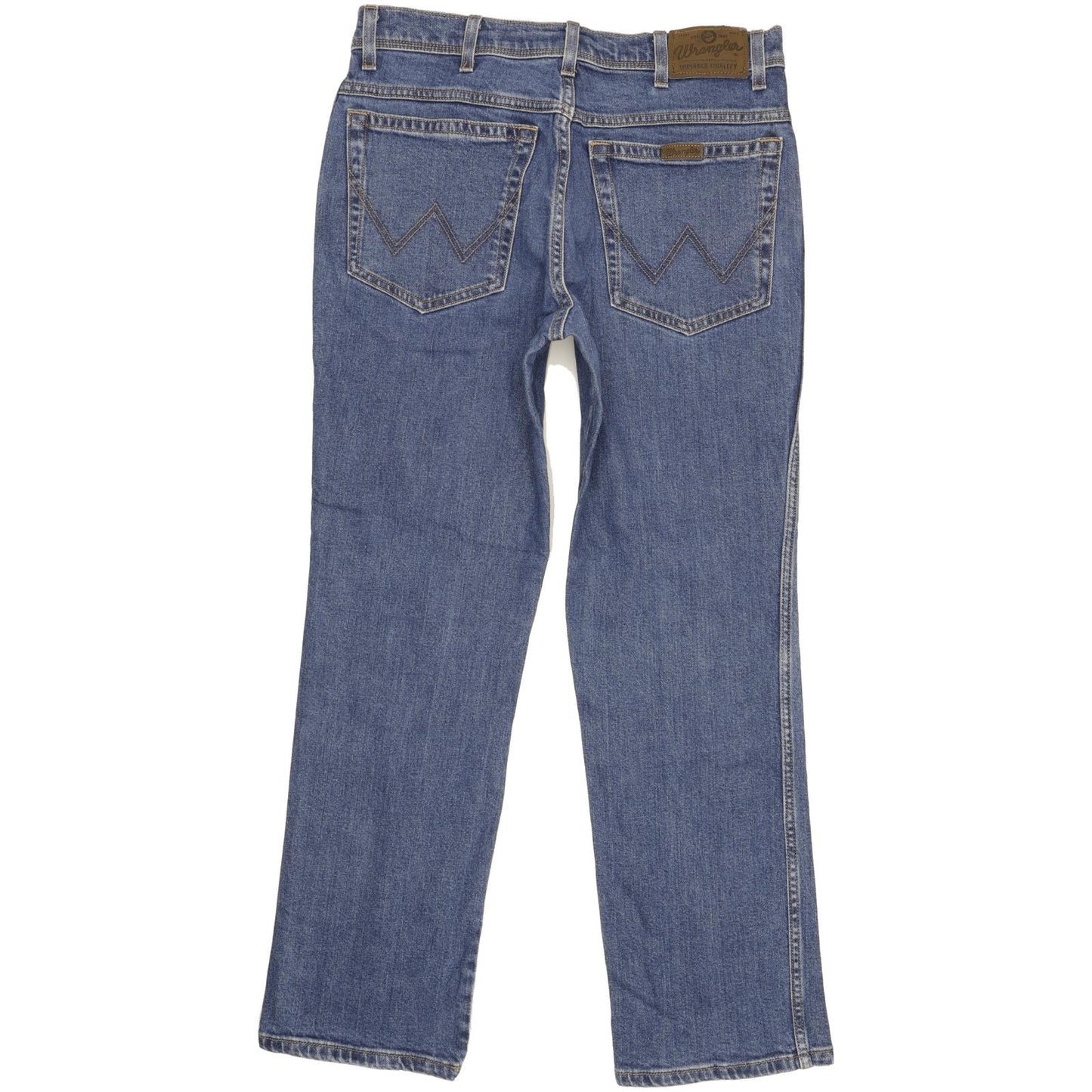 Wrangler Durable Quality Men Blue Straight Regular Stretch Jeans W32 L29