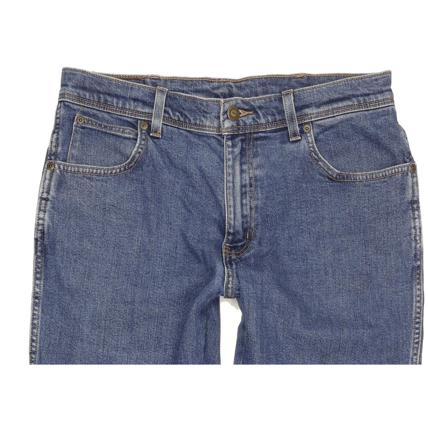 Wrangler Durable Quality Men Blue Straight Regular Stretch Jeans W32 L29