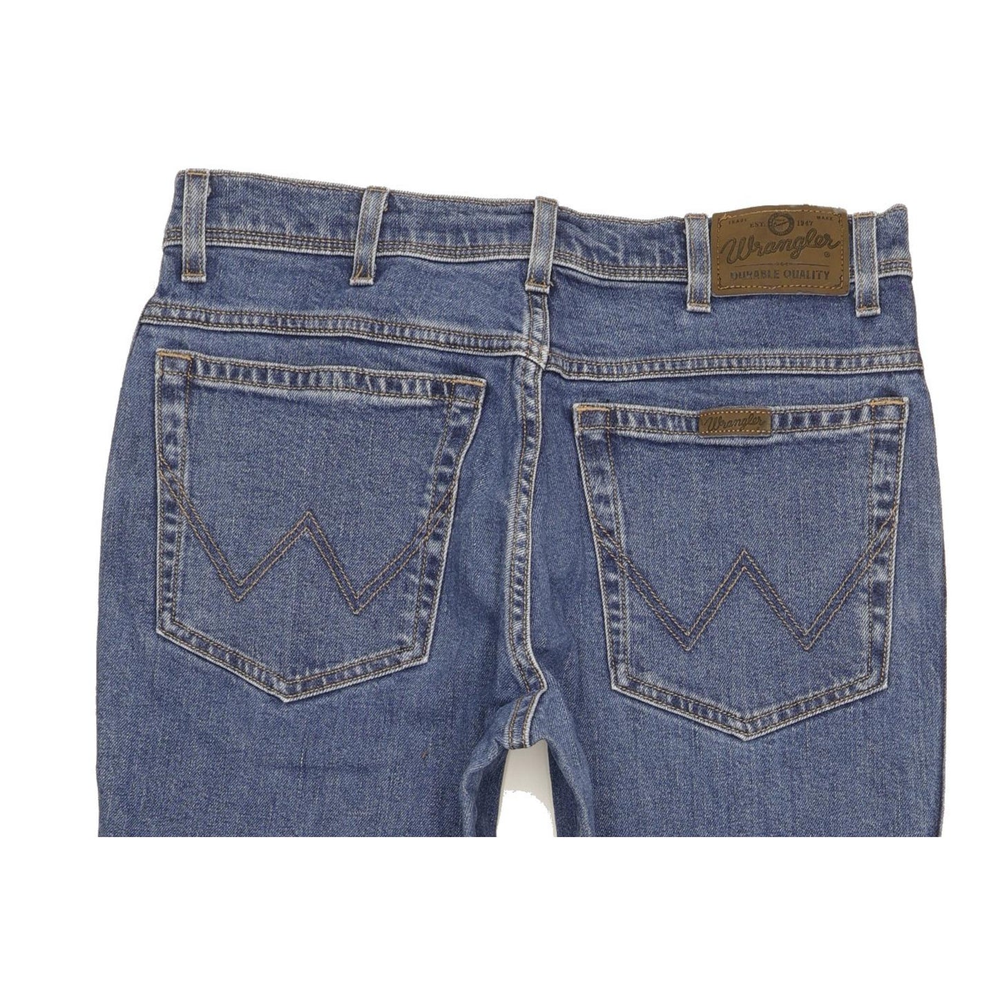 Wrangler Durable Quality Men Blue Straight Regular Stretch Jeans W32 L29