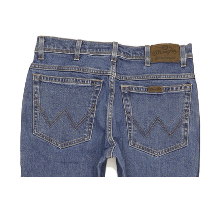 Wrangler Durable Quality Men Blue Straight Regular Stretch Jeans W32 L29