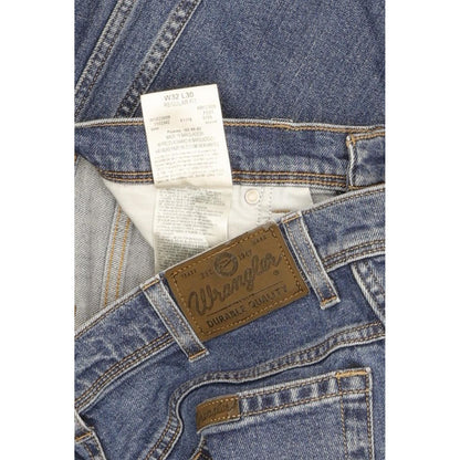 Wrangler Durable Quality Men Blue Straight Regular Stretch Jeans W32 L29
