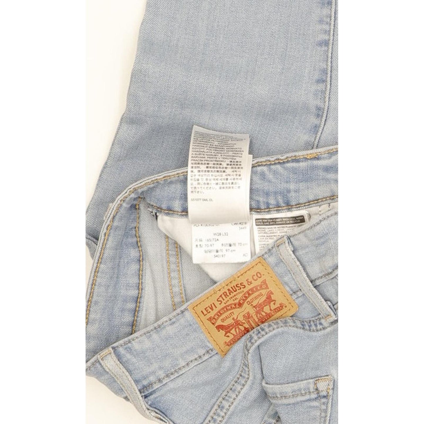 Levi's 721 Women Blue Skinny Slim Stretch Jeans W28 L32