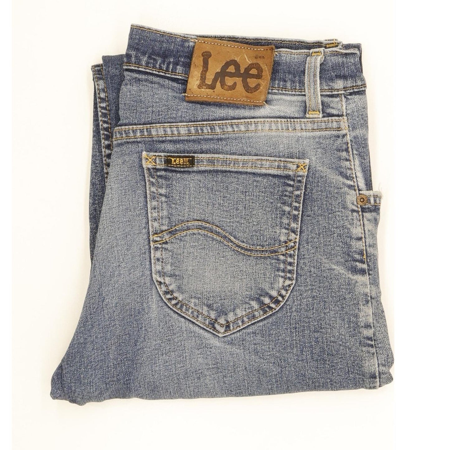 Lee Men Blue Straight Regular Jeans W32 L26