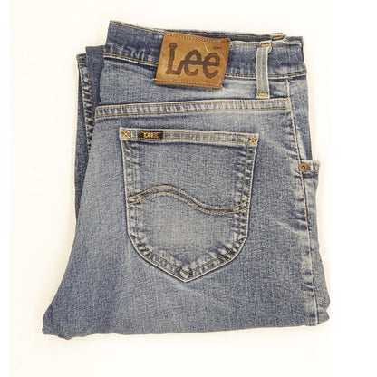 Lee Men Blue Straight Regular Jeans W32 L26