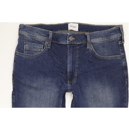 Mustang Washington Men Blue Straight Regular Stretch Jeans W34 L30
