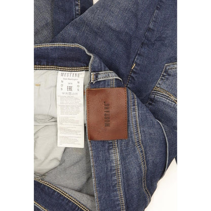 Mustang Washington Men Blue Straight Regular Stretch Jeans W34 L30