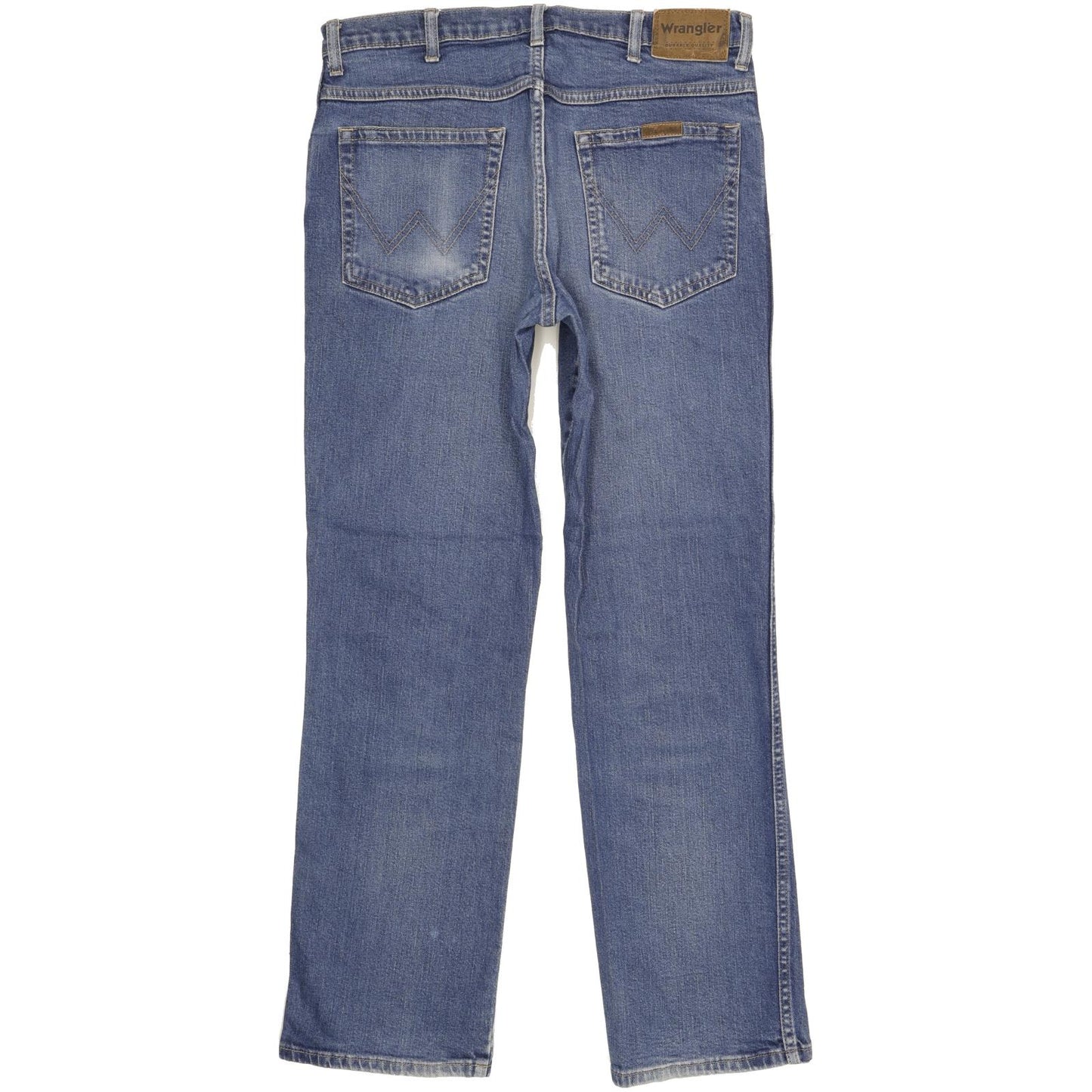 Wrangler Durable Quality Men Blue Straight Regular Stretch Jeans W34 L30