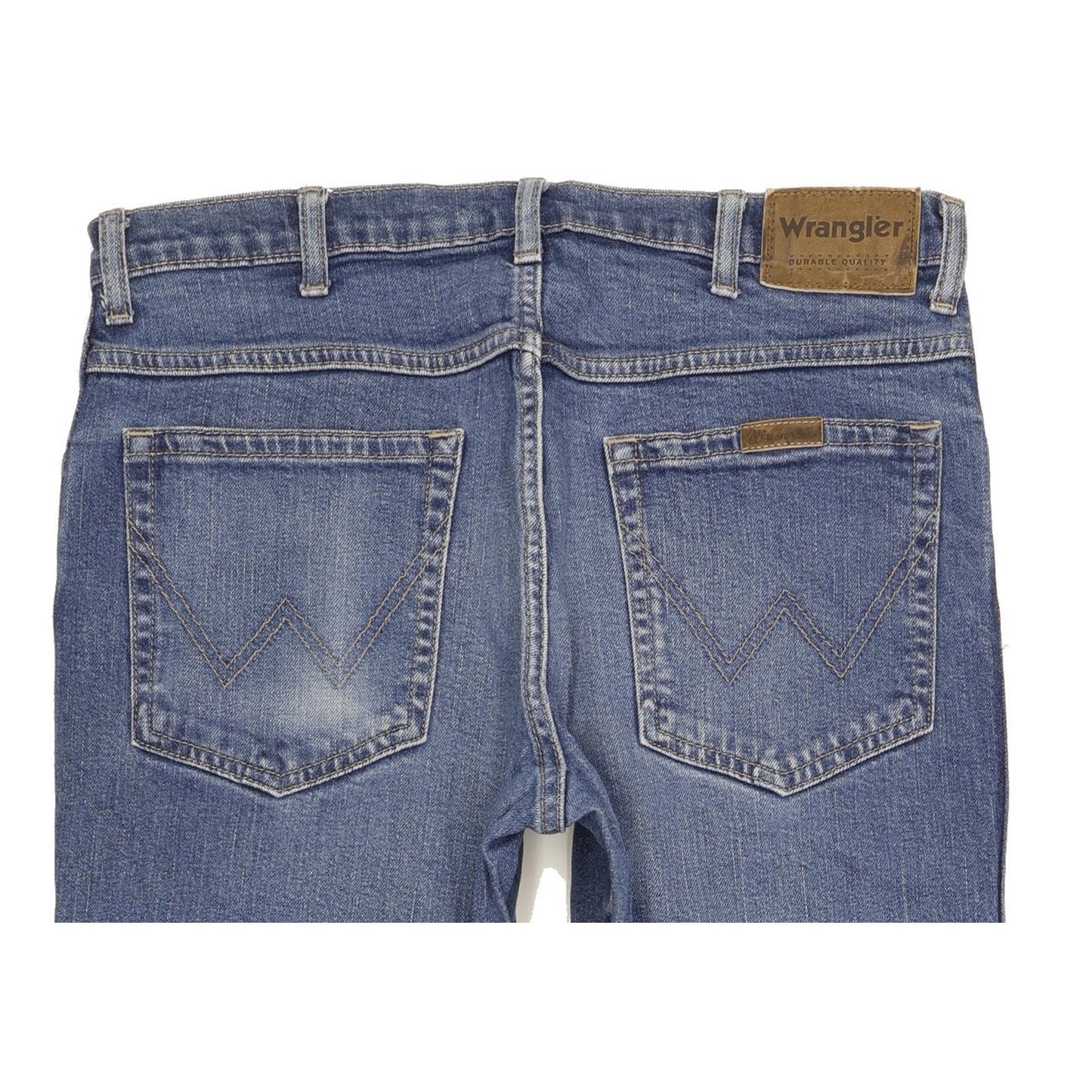 Wrangler Durable Quality Men Blue Straight Regular Stretch Jeans W34 L30