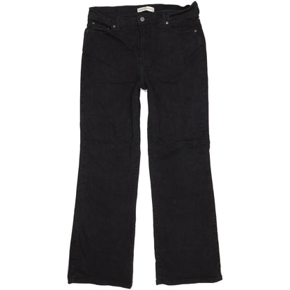 Levi's 512 Black Bootcut Slim Stretch Jeans High Waisted W32 L31