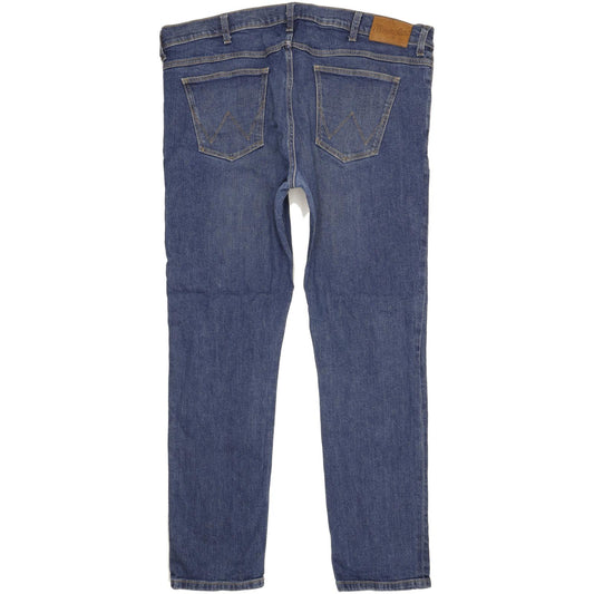 Wrangler Larston Men Blue Straight Slim Stretch Jeans W40 L32