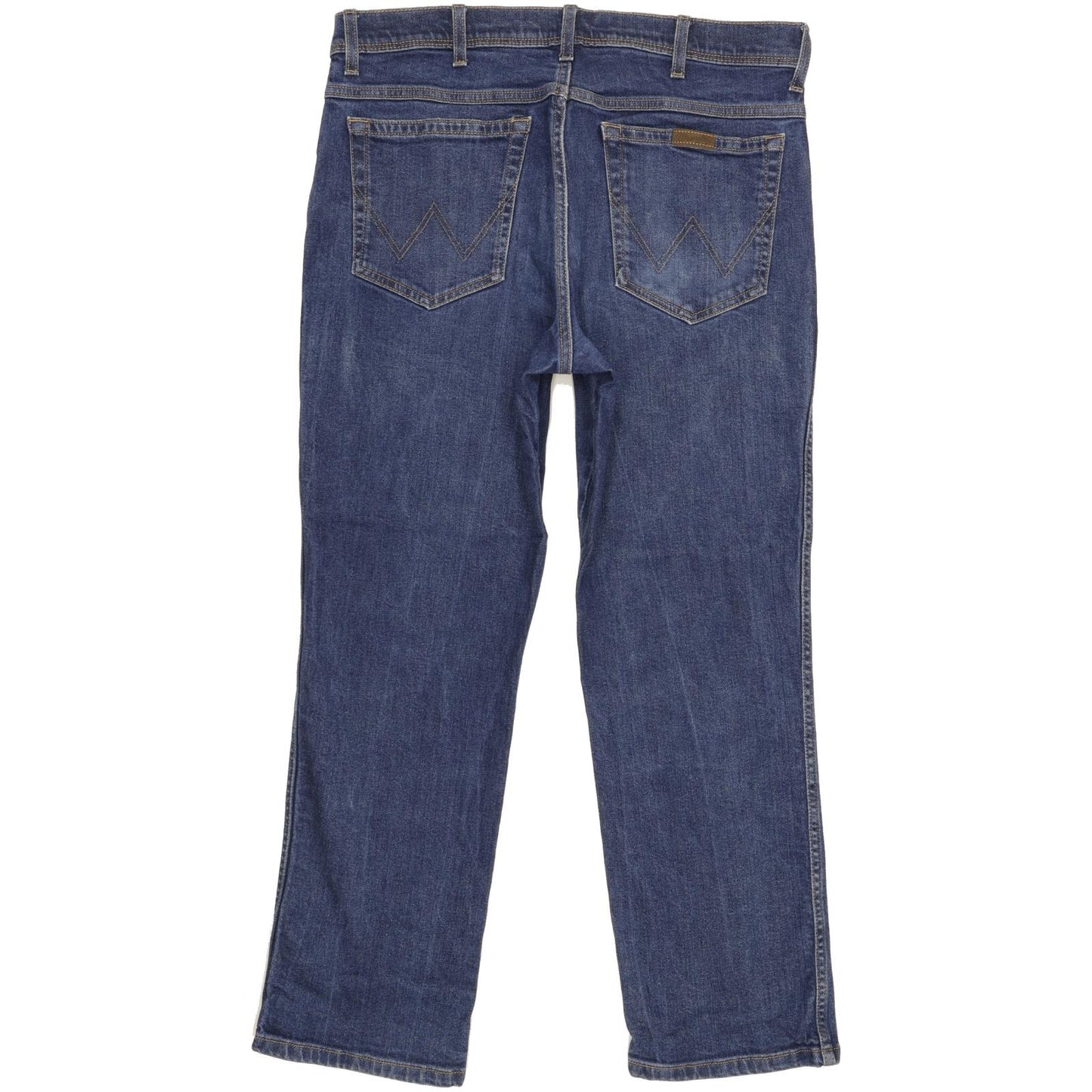 Wrangler Men Blue Straight Regular Stretch Jeans W36 L28