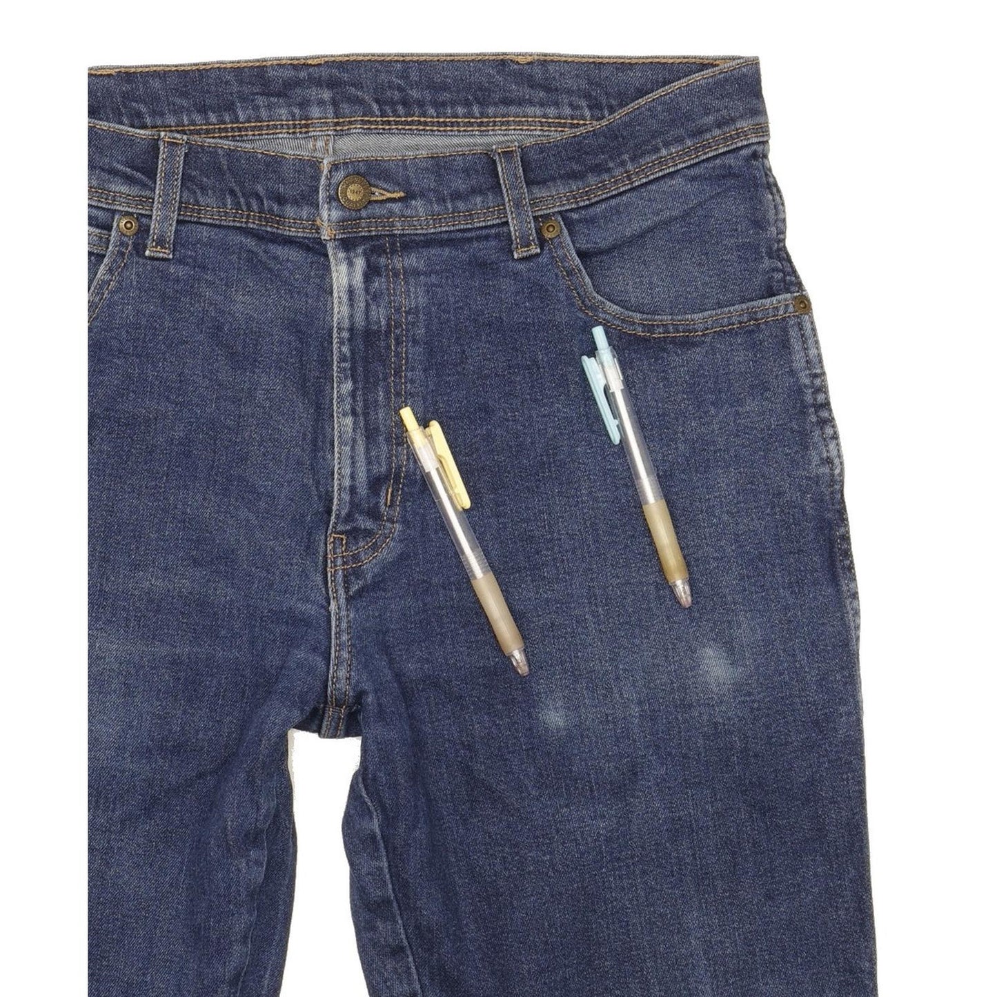 Wrangler Men Blue Straight Regular Stretch Jeans W36 L28