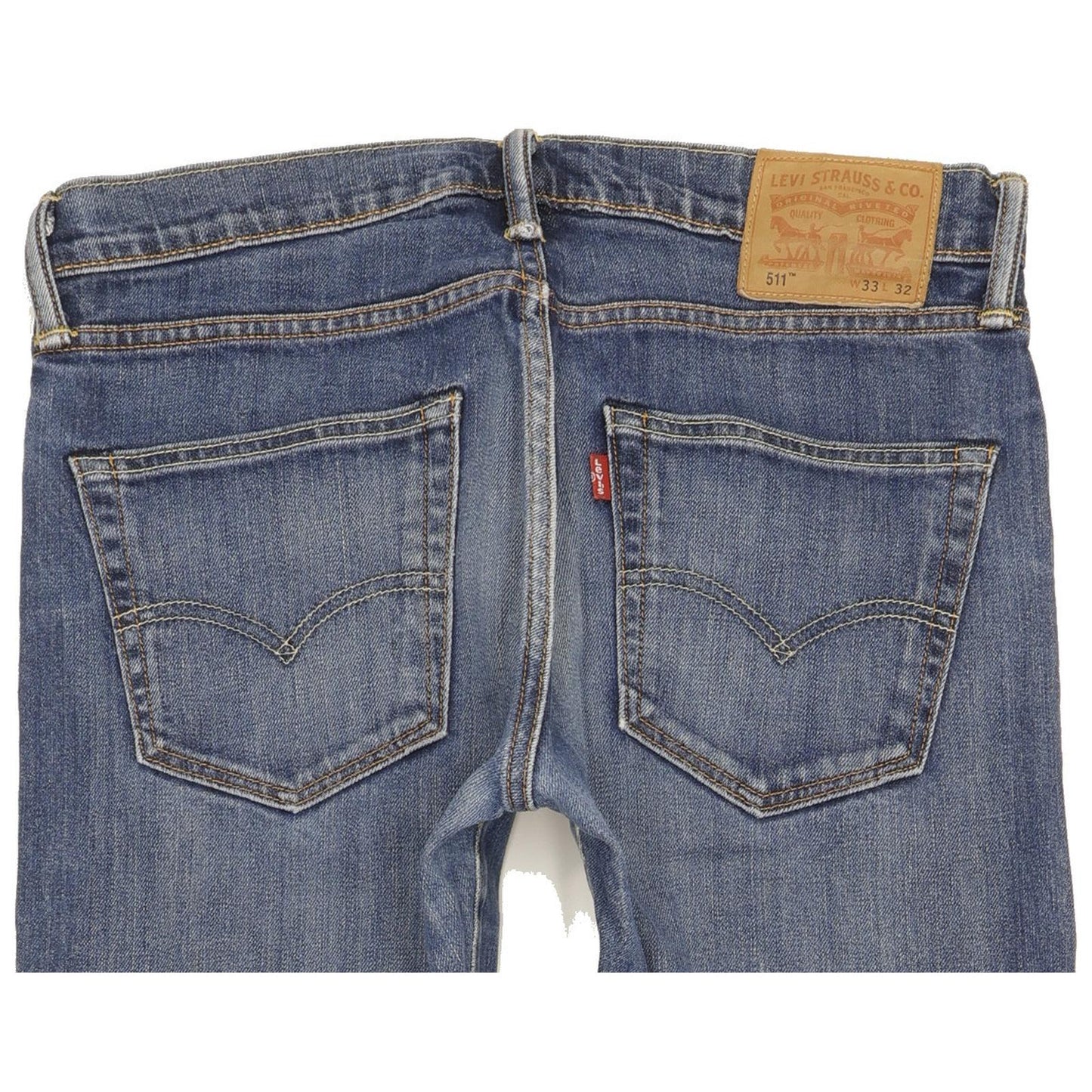 Levi's 511 Men Blue Straight Slim Stretch Jeans W33 L31