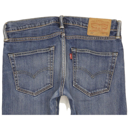 Levi's 511 Men Blue Straight Slim Stretch Jeans W33 L31