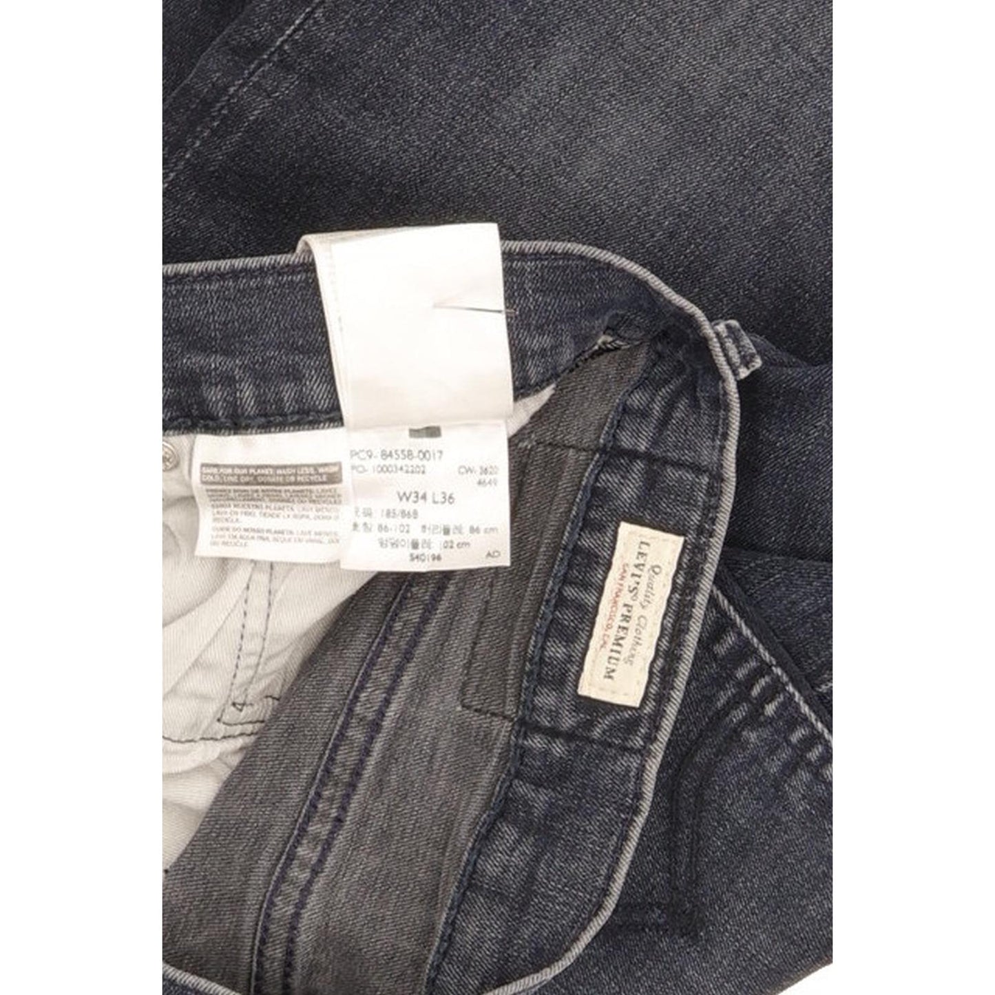Levi's Men Blue Skinny Slim Stretch Jeans W34 L34