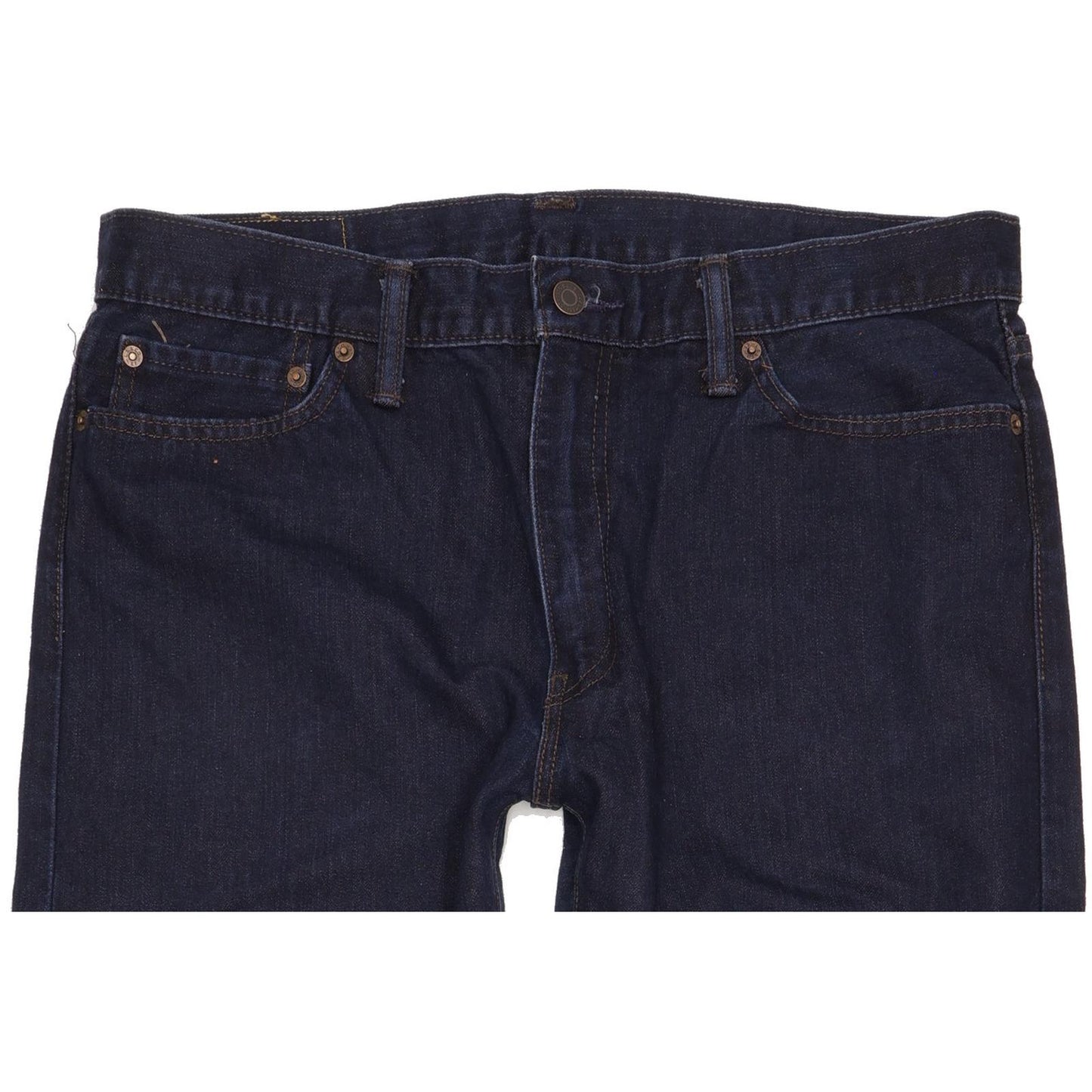 Levi's 504 Men Navy Straight Regular Jeans W36 L29