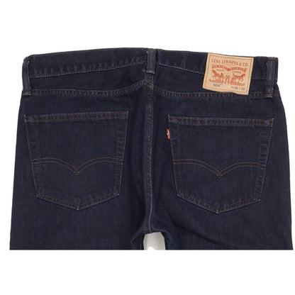 Levi's 504 Men Navy Straight Regular Jeans W36 L29