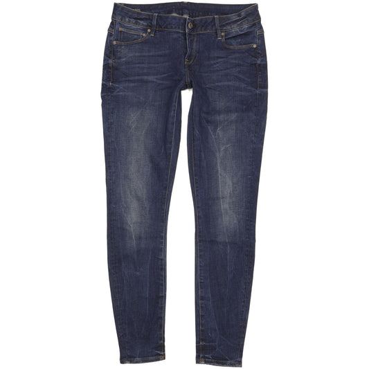 G-Star 3301 Women Blue Skinny Slim Stretch Jeans W28 L31
