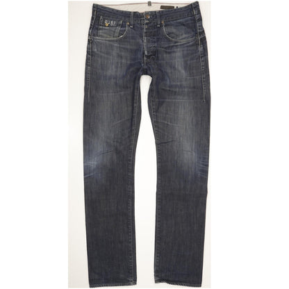 G-Star Structor Men Blue Straight Slim Jeans W31 L35