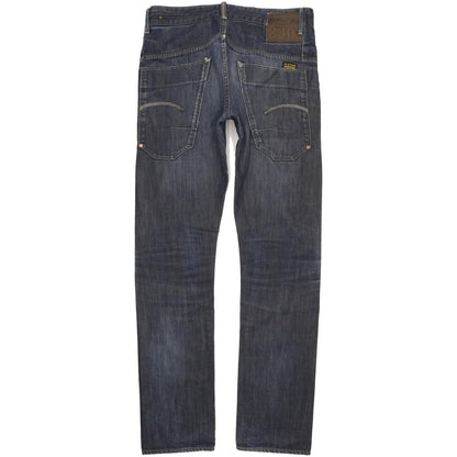 G-Star Structor Men Blue Straight Slim Jeans W31 L35