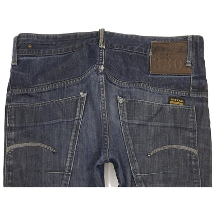 G-Star Structor Men Blue Straight Slim Jeans W31 L35