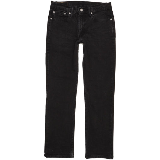 Levi's 514 Men Black Straight Slim Stretch Jeans W32 L31