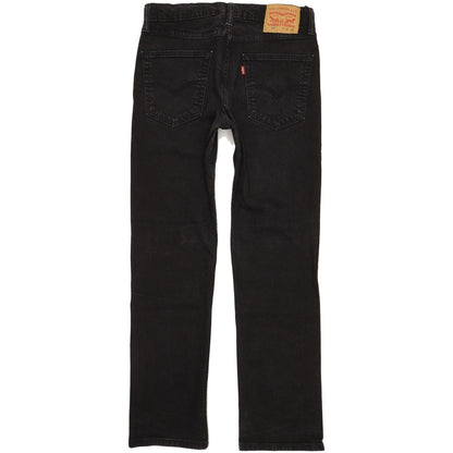 Levi's 514 Men Black Straight Slim Stretch Jeans W32 L31