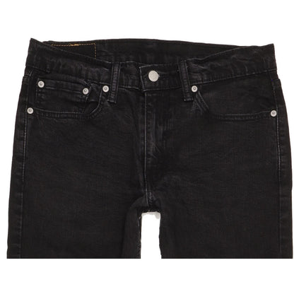 Levi's 514 Men Black Straight Slim Stretch Jeans W32 L31