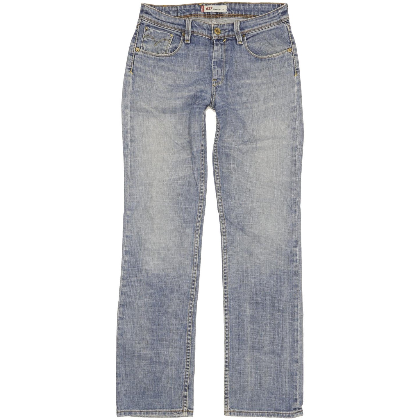 Levi's 627 Women Blue Straight Regular Stretch Jeans W28 L31